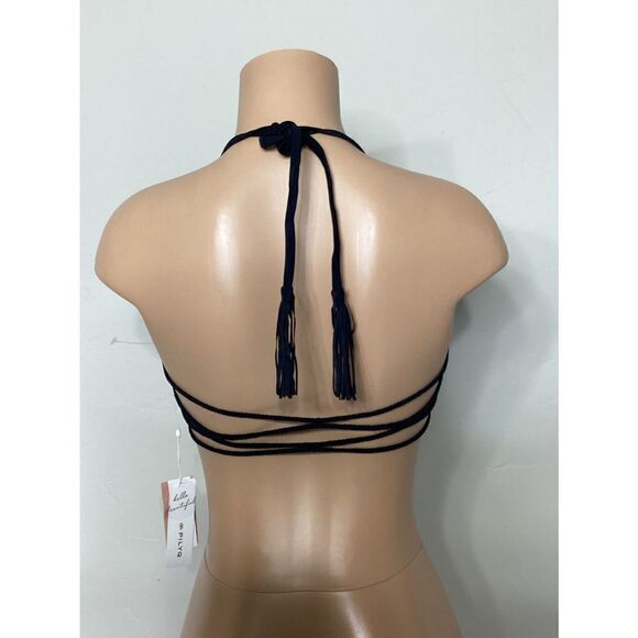 New. PQ midnight gold D-cup braided bikini top. - Picture 6 of 7